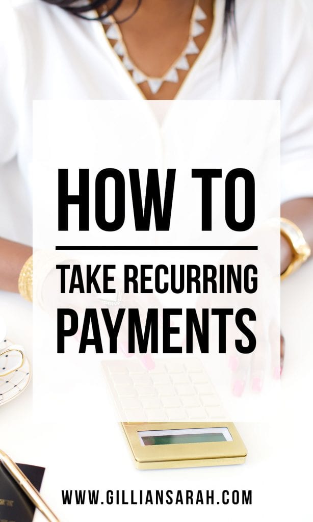 how to take recurring payments