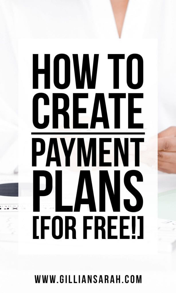 how to create payment plans for free