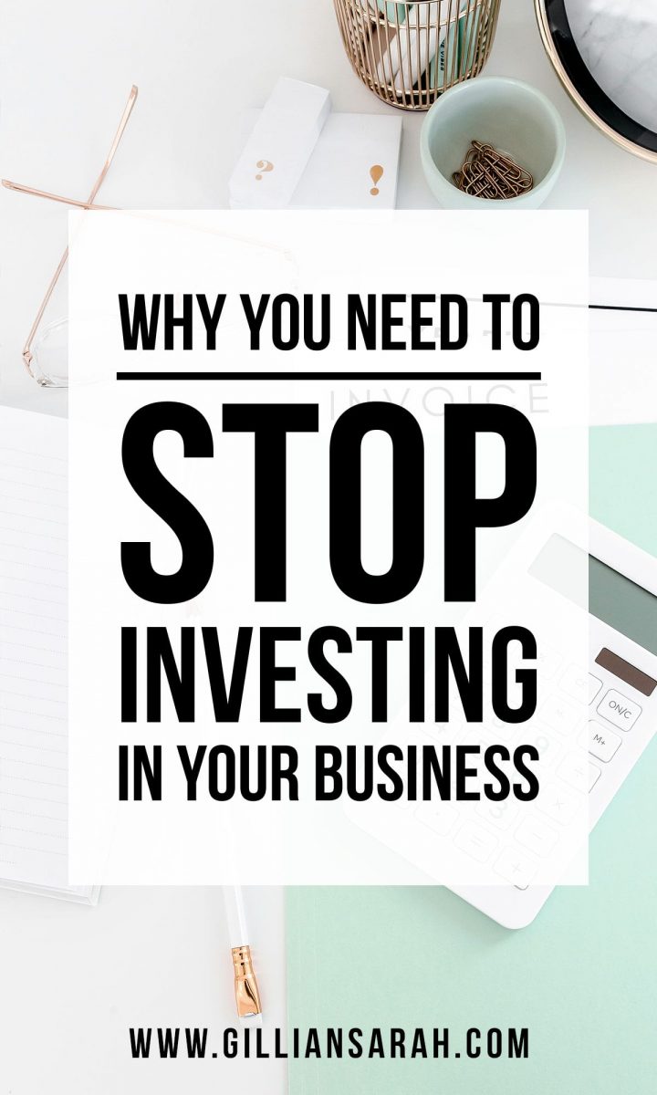 stop investing spending money in business