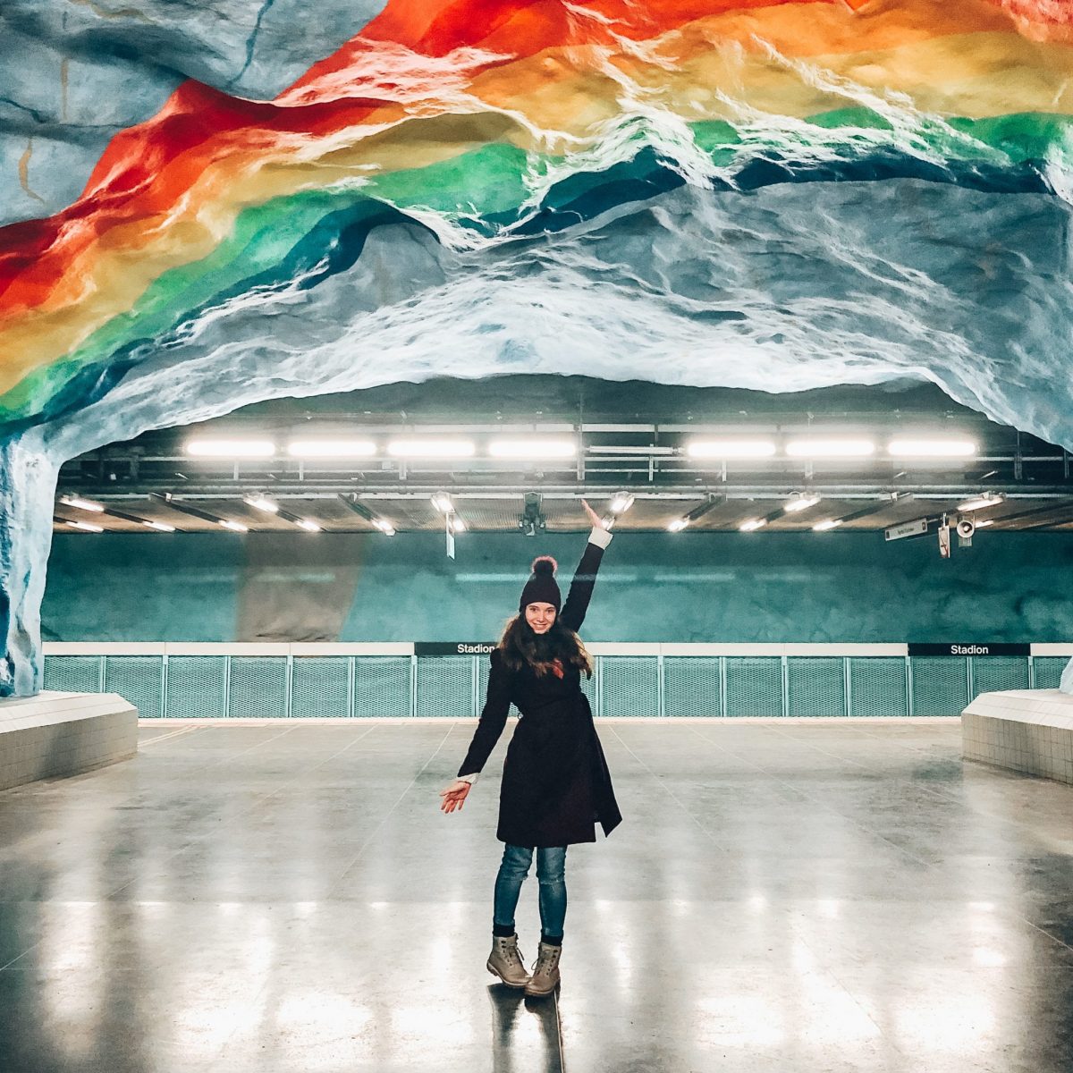 Stockholm Subway Art Rainbow Station