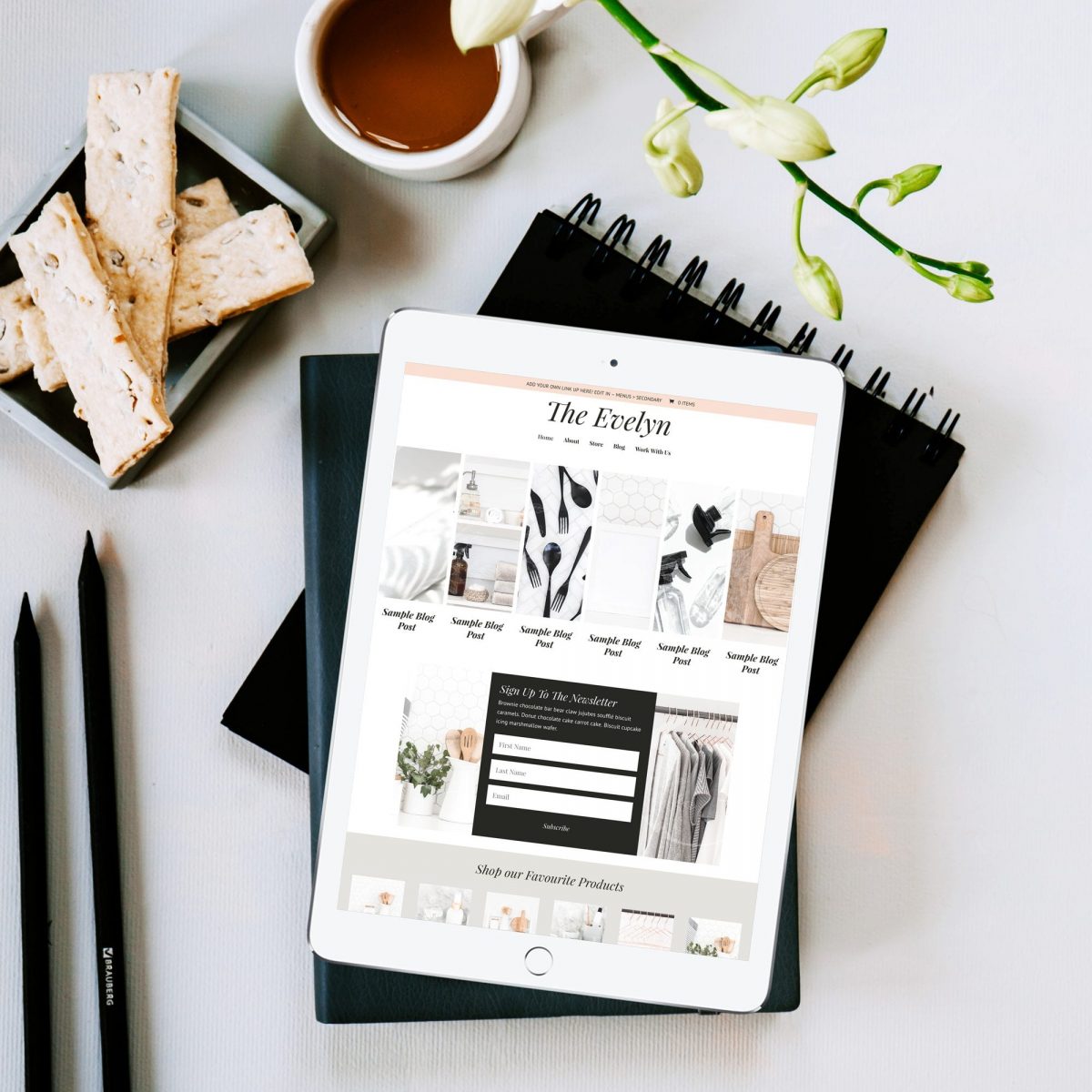 Evelyn Showit Blog Add-on Store Template