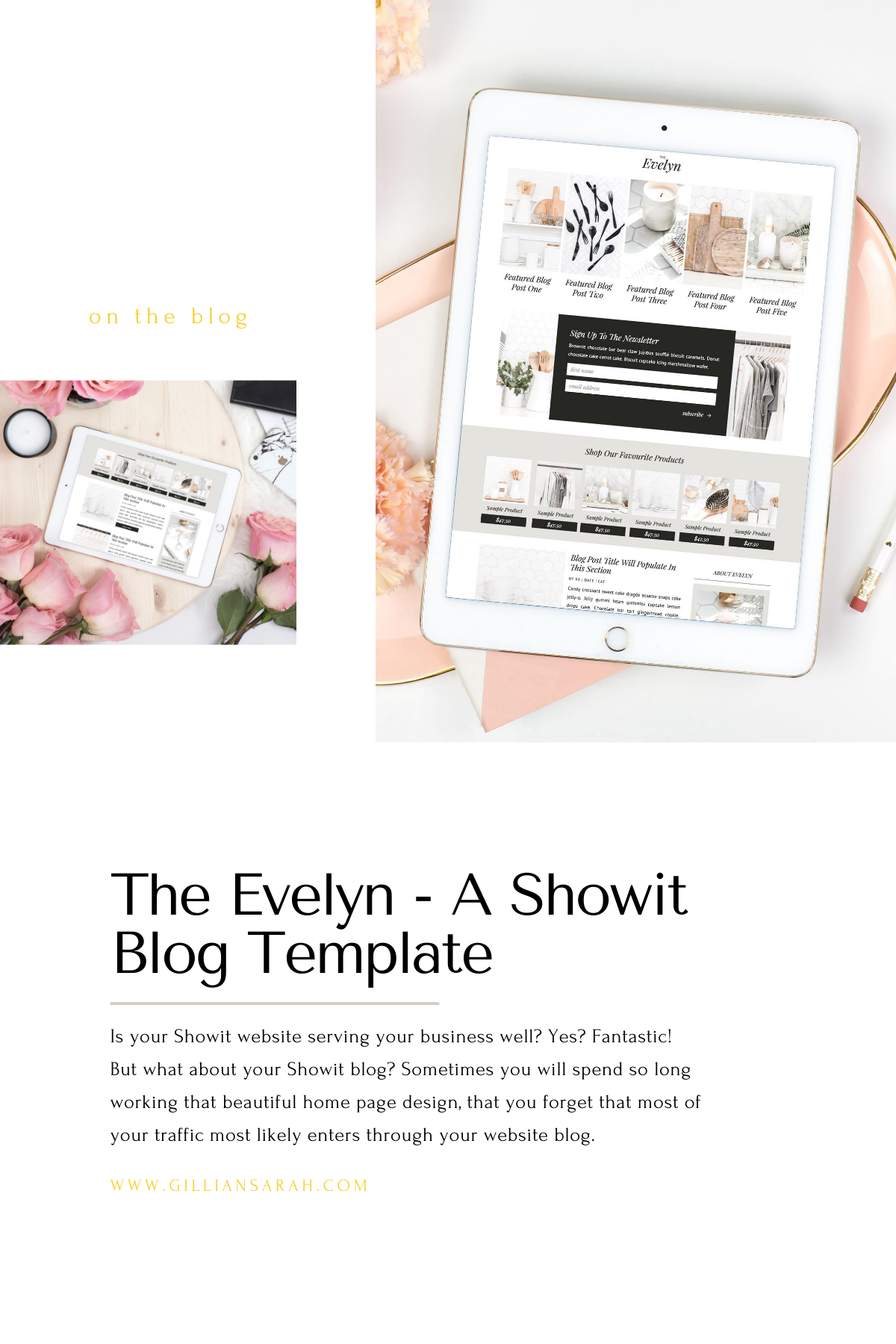The Evelyn A Showit Blog Addon Template Blog Showit Theme Store