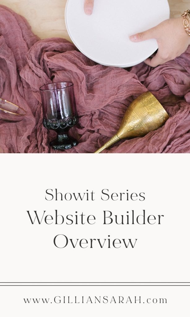 Website Builder Overview Showit Series
