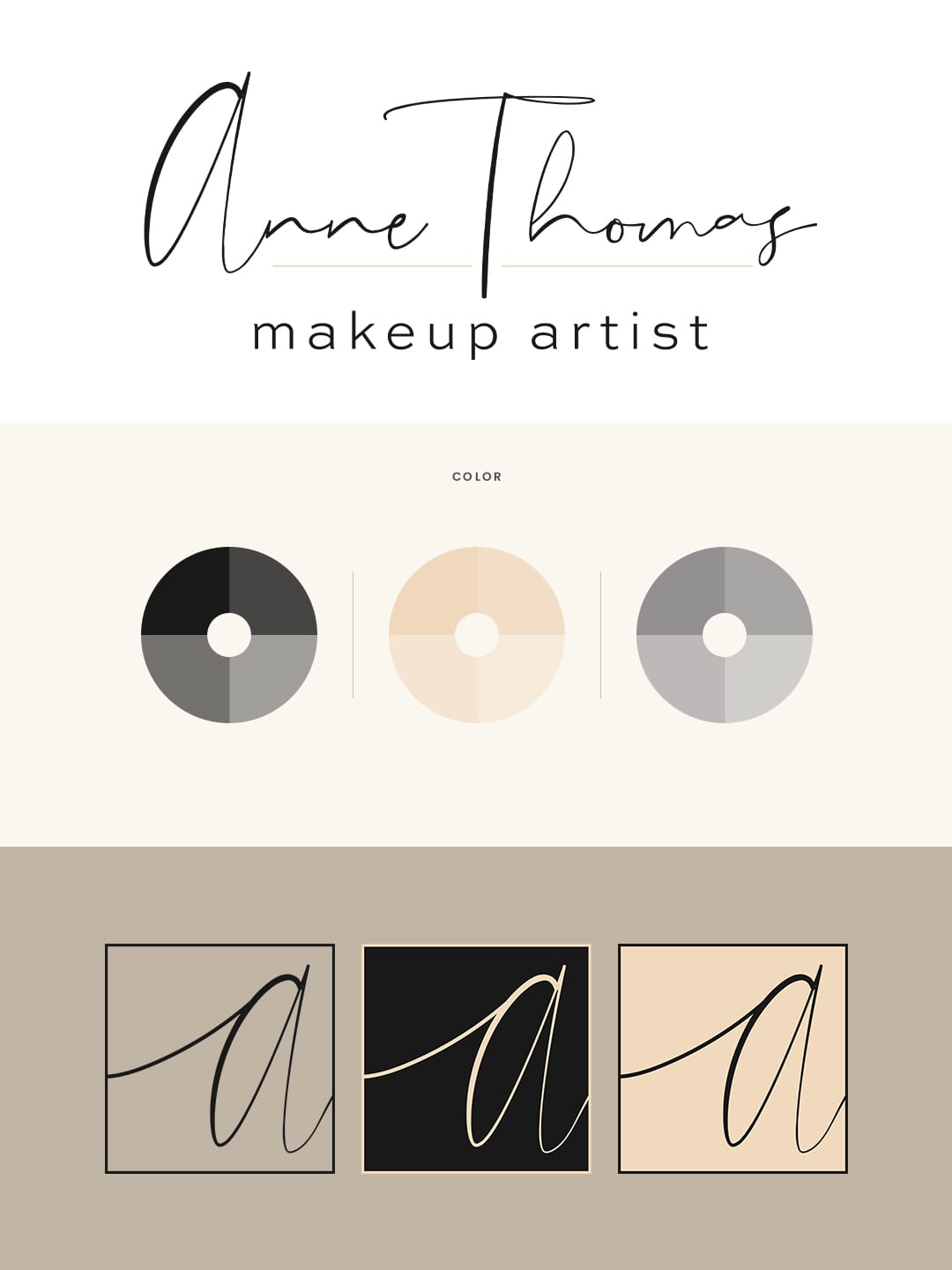 Custom Branding for Anne Thomas Makeup Artist