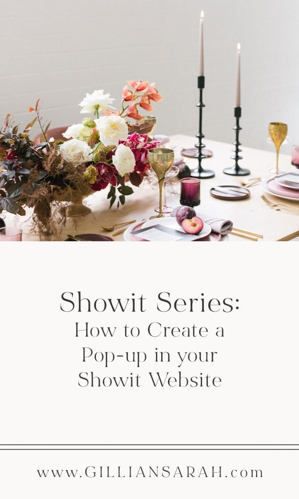How to add a newsletter pop-up to your Showit site