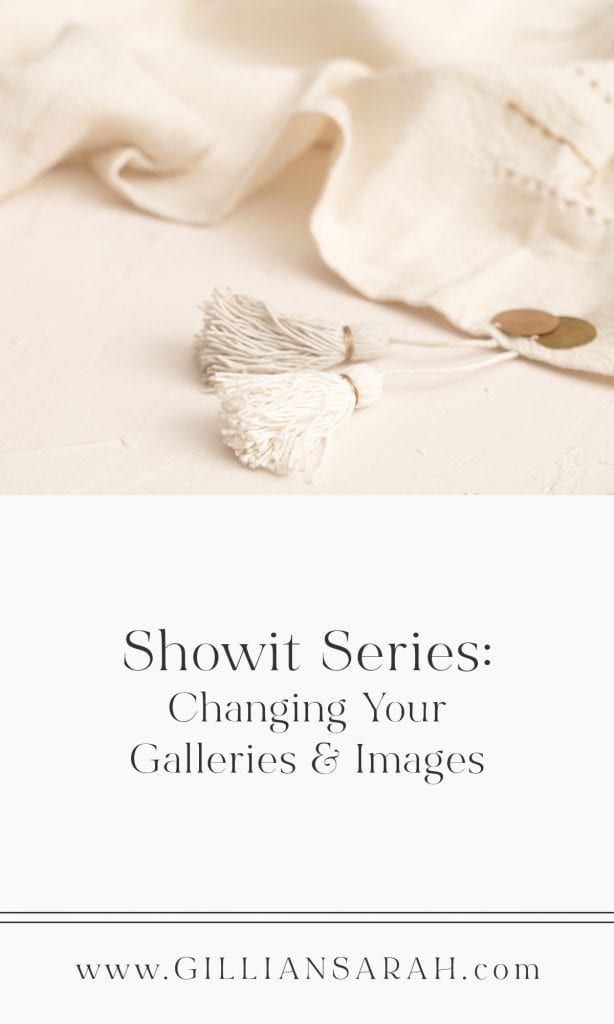 Change & Edit your Showit Galleries & Pictures