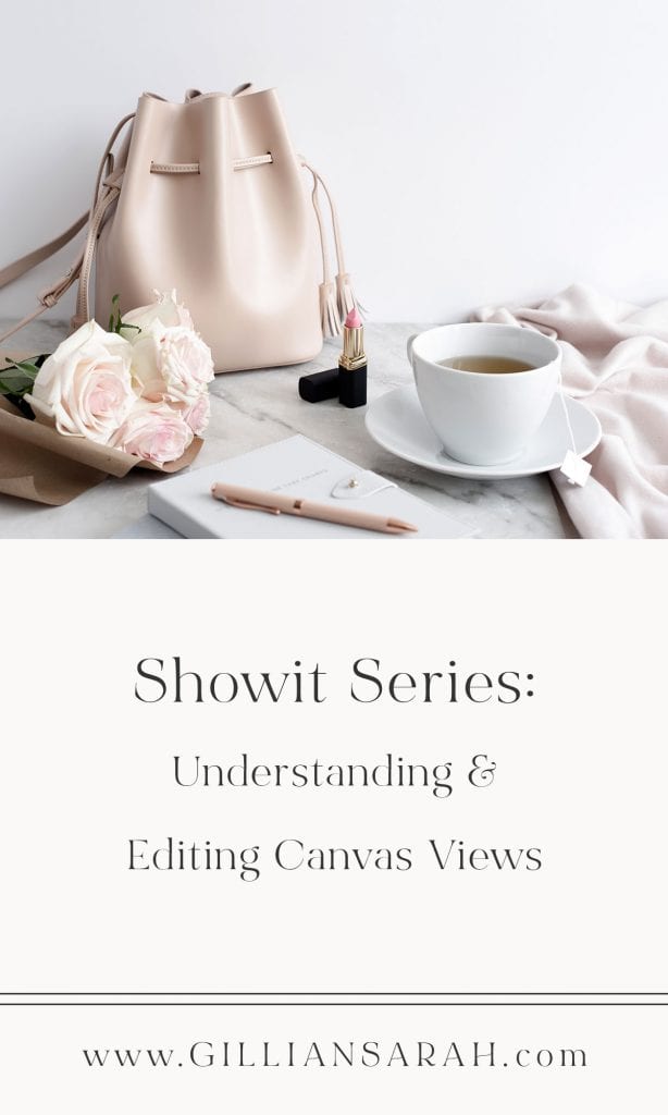 Showit what are canvas views