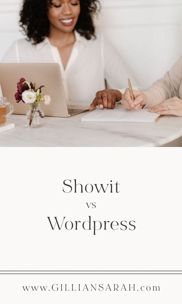 Showit vs Wordpress