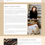About Page Design for Stacee Lynn of Our Barndominium Life