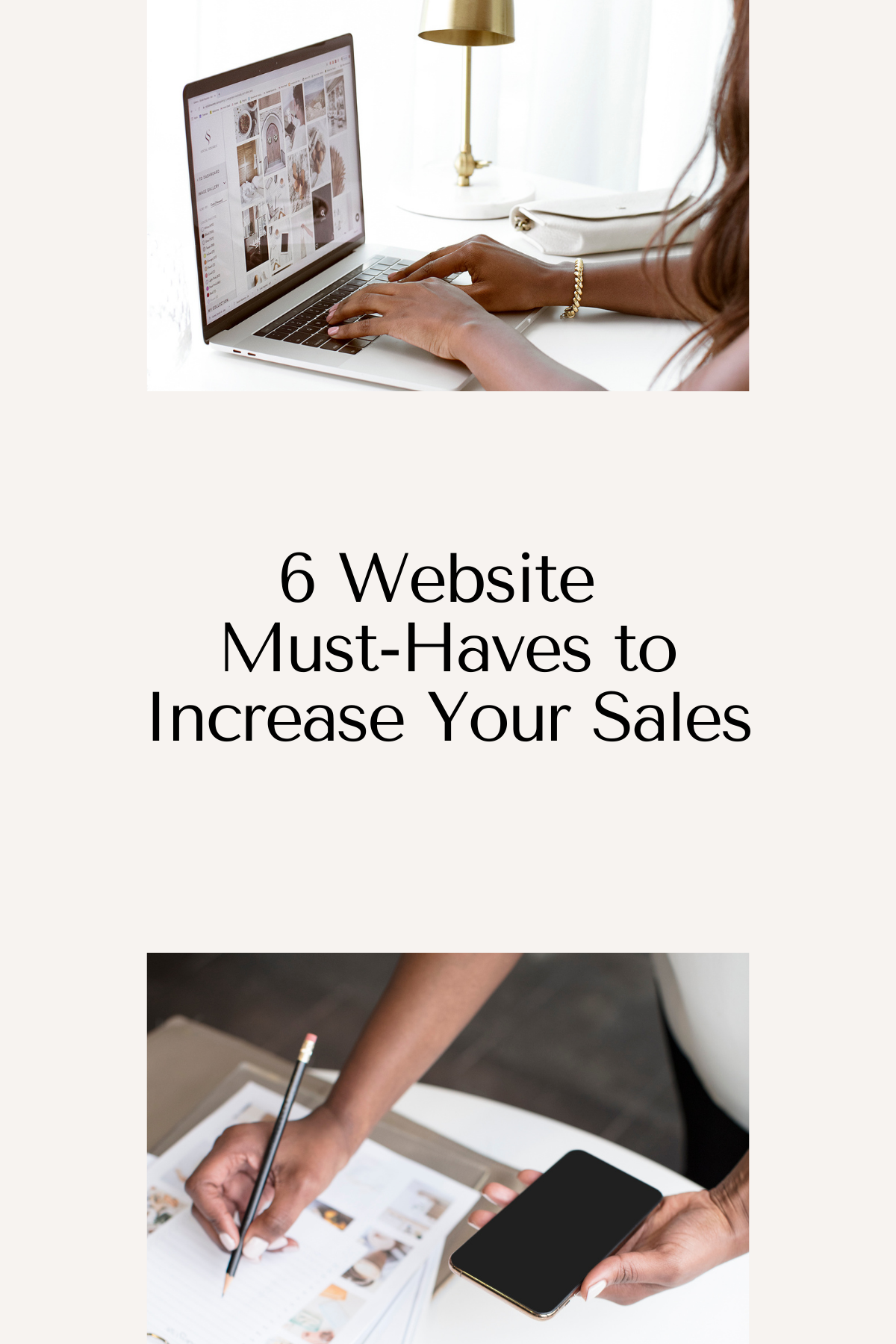 6 Website Must-Haves to Increase Your Sales - Gillian Sarah