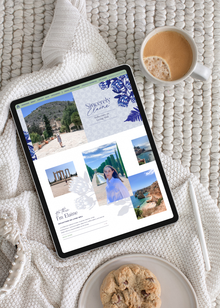 Sincerely Elaine Travel & Lifestyle Blog Design