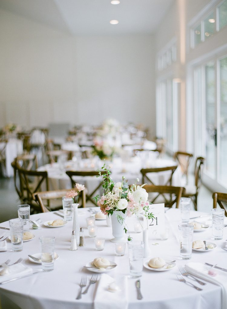 fine art wedding table set-up