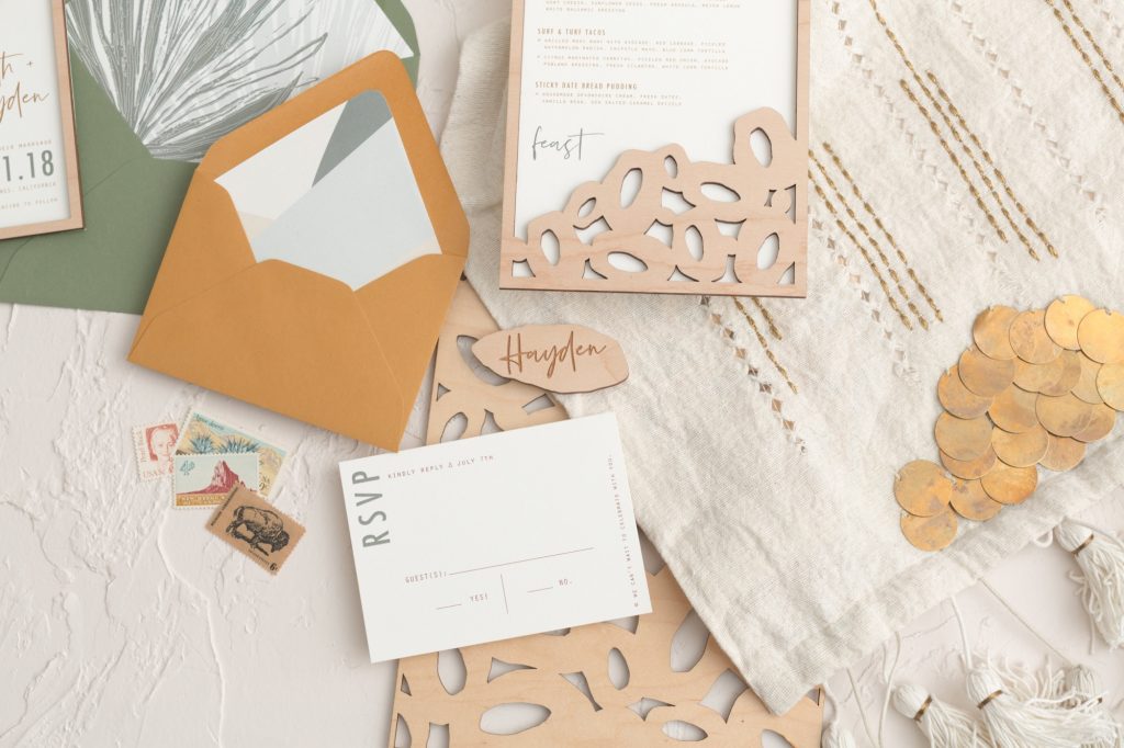 Styled Shoot Wedding invitation layout