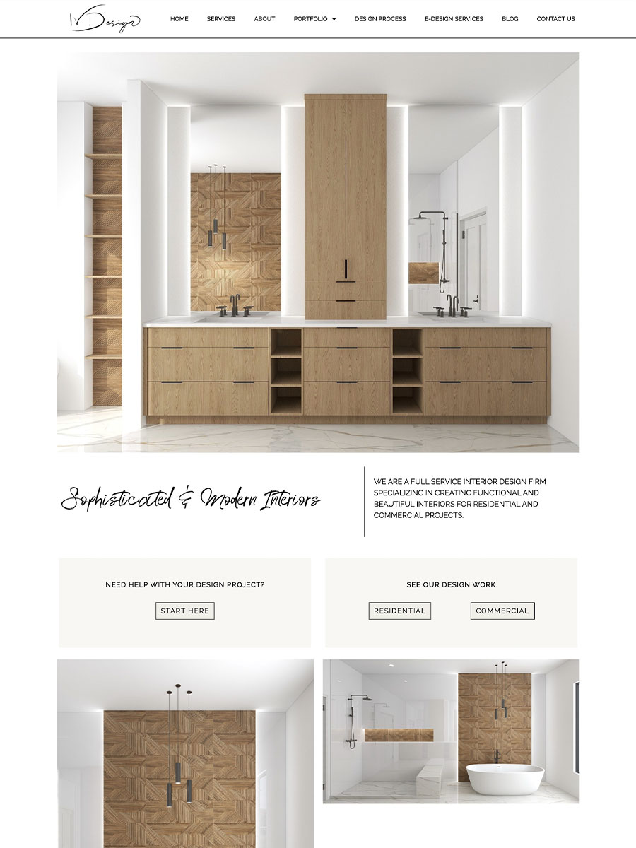 IV Design interiors website