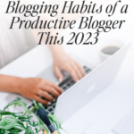 Blogging Habits of a Productive Blogger This 2023