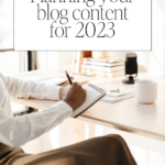 Planning your blog content for 2023