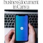 Create your first business document in Canva