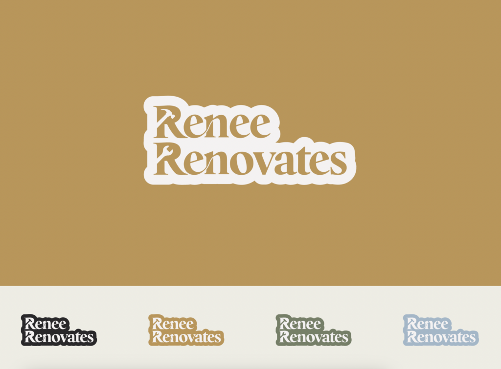 Renee Renovates Main Logo Branding Design