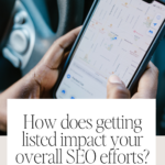 How does getting listed impact your overall SEO efforts?