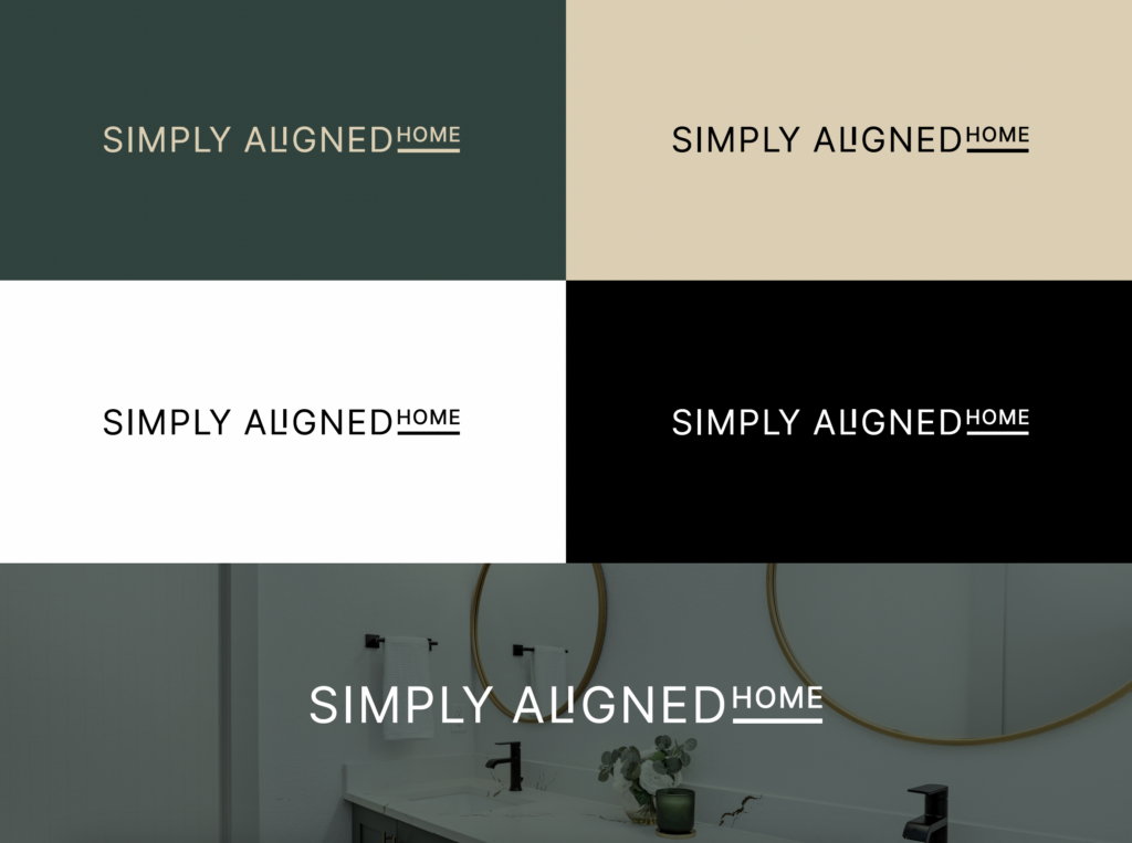 Logo design for Simply Aligned Home